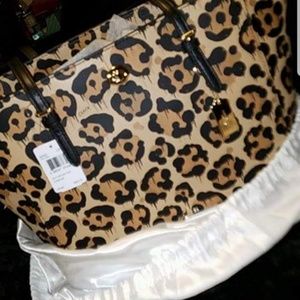 Coach wild beast turn lock tote